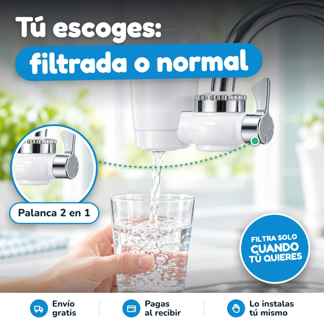 Una palanca, dos tipos de agua 🔄