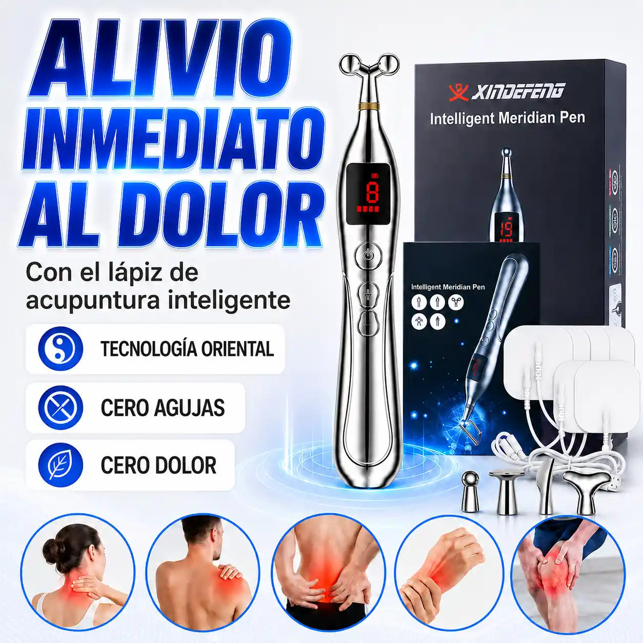 Lapiz de acupuntura inteligente | Alivio inmediato sin agujas ⚡