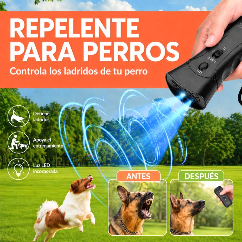 Entrenador Ultrasónico | Entrena y corrige a tu perro en segundos (100% SEGURO)