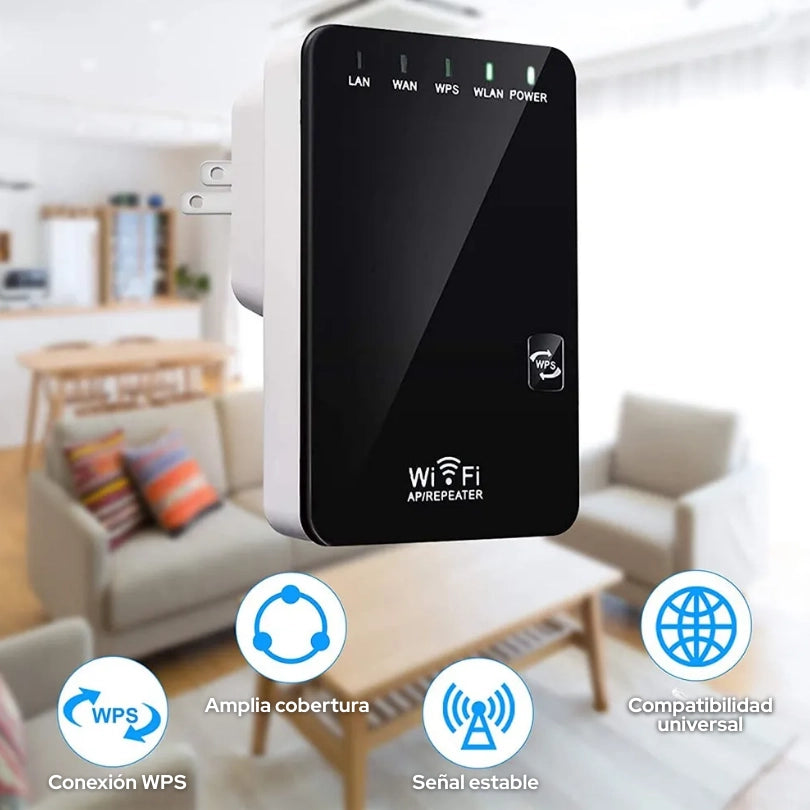 Amplificador de Señal Wi-Fi — Elimina Zonas Sin Cobertura en tu Hogar