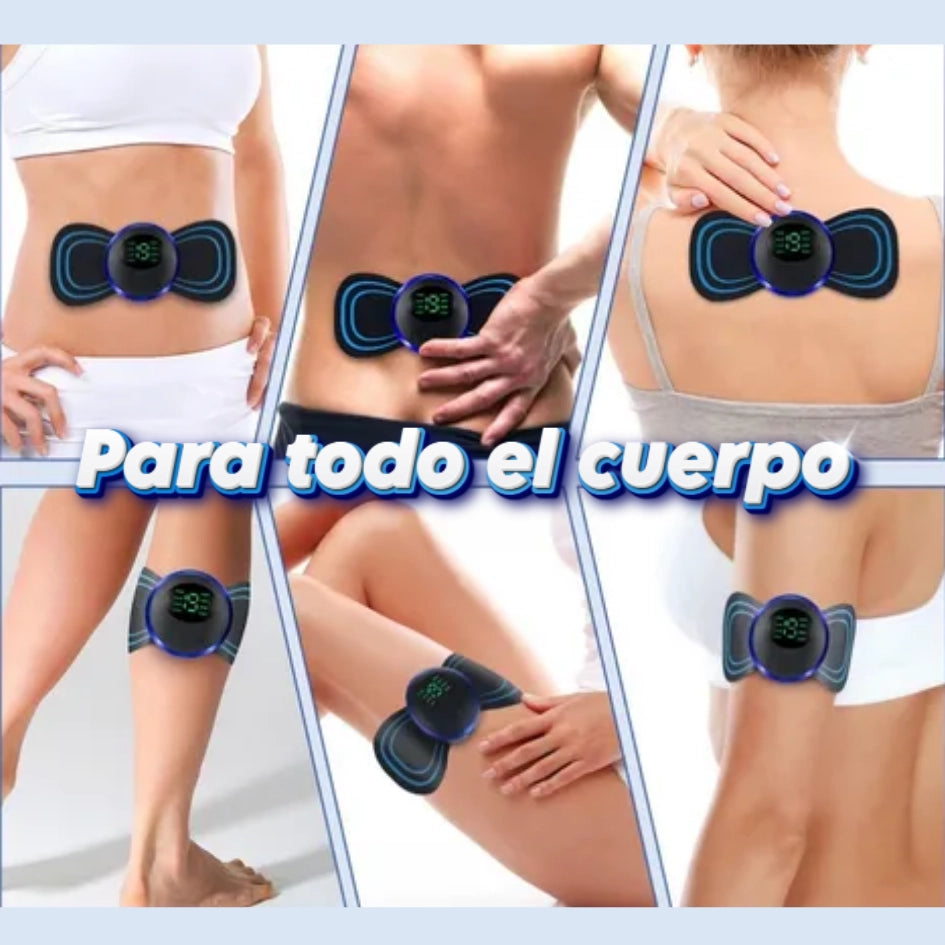 Mini Masajeador Eléctrico Portátil con Estimulación EMS para Alivio de Tensión