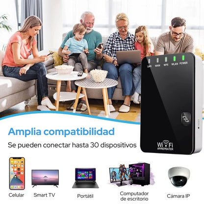 Amplificador de Señal Wi-Fi — Elimina Zonas Sin Cobertura en tu Hogar