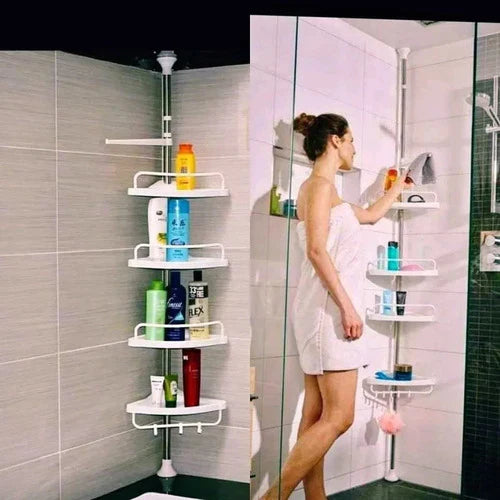 Estante Esquinero de baño - DEJA EL DESORDEN ATRAS, MANTÉN TODOS TUS PRODUCTOS EN UN LUGAR