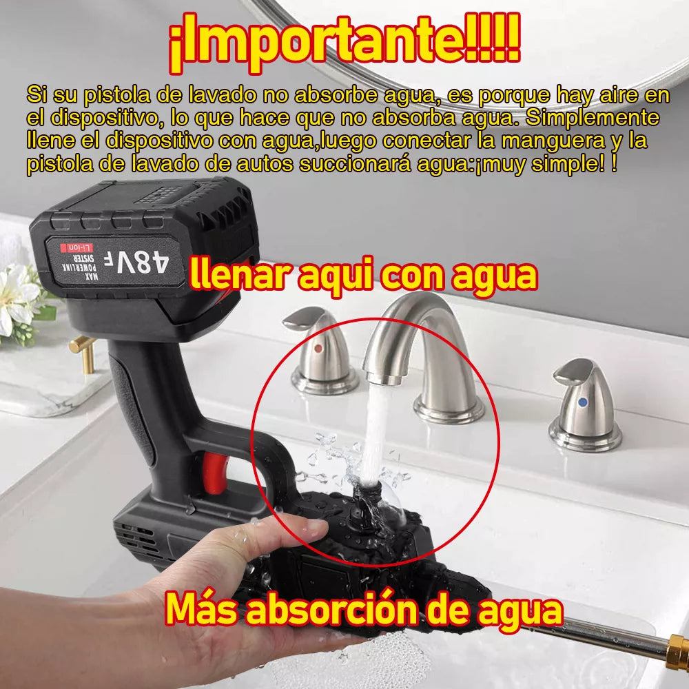 Hidrolavadora Portátil Recargable (2 Baterias) | Limpieza en Cualquier Lugar