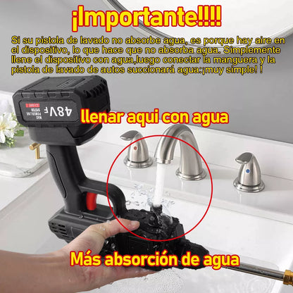 Hidrolavadora Portátil Recargable (2 Baterias) | Limpieza en Cualquier Lugar