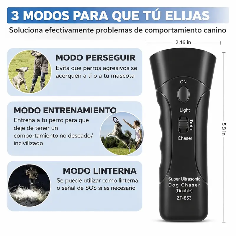 Dispositivo Anti Ladridos: Corrige sin hacer daño 🐶 método seguro y respetuoso para entrenar a tu perro