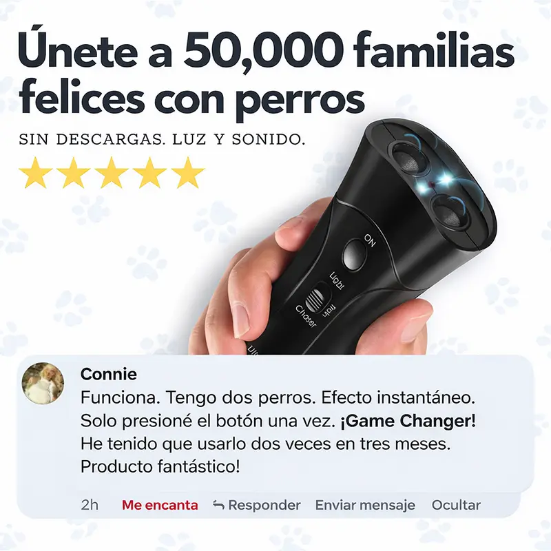 Dispositivo Anti Ladridos: Corrige sin hacer daño 🐶 método seguro y respetuoso para entrenar a tu perro