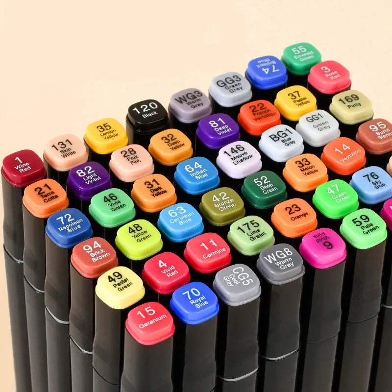 Set de 48 Marcadores Doble Punta 🖍🎨