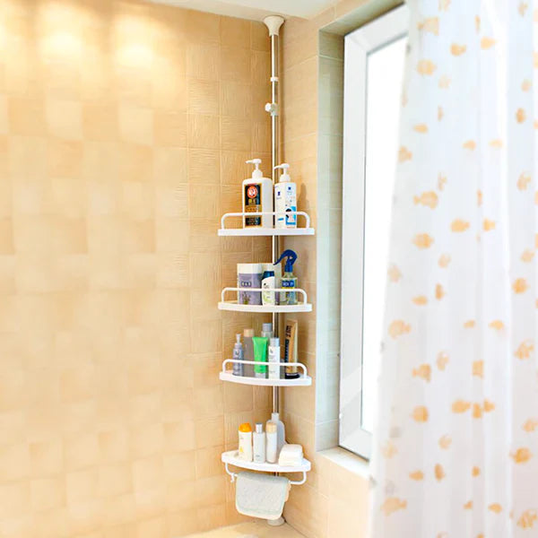 Estante Esquinero de baño - DEJA EL DESORDEN ATRAS, MANTÉN TODOS TUS PRODUCTOS EN UN LUGAR
