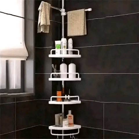 Estante Esquinero de baño - DEJA EL DESORDEN ATRAS, MANTÉN TODOS TUS PRODUCTOS EN UN LUGAR