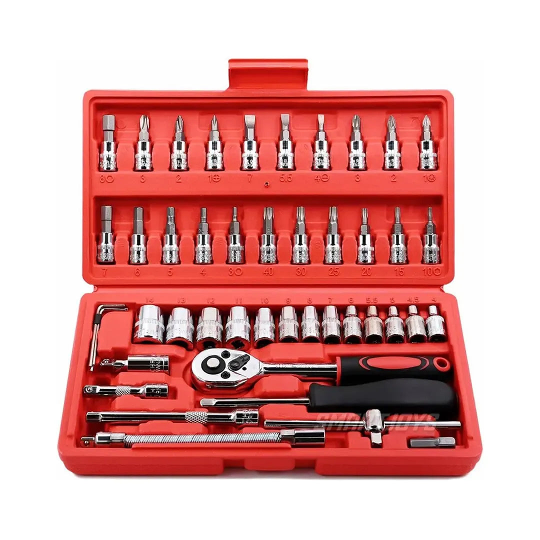 Set de Herramientas HE-030 46 Piezas – Reparaciones Profesionales en tu Propia Casa