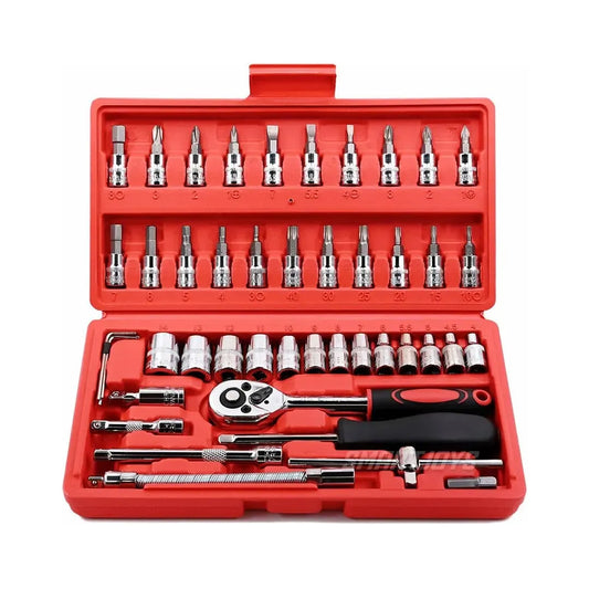 Set de Herramientas HE-030 46 Piezas – Reparaciones Profesionales en tu Propia Casa