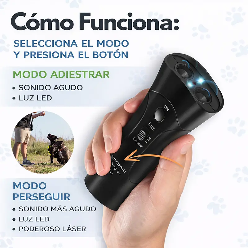 Dispositivo Anti Ladridos: Corrige sin hacer daño 🐶 método seguro y respetuoso para entrenar a tu perro