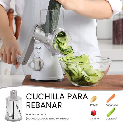 Rallador Multifuncional de Queso y Verduras