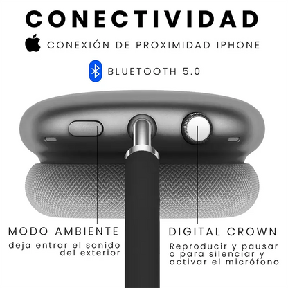 🎧 Audífonos PREMIUM estilo AirPods Max - Compatible con Android y iOS