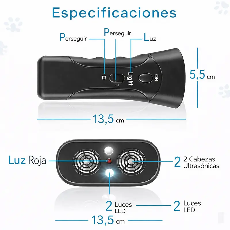 Dispositivo Anti Ladridos: Corrige sin hacer daño 🐶 método seguro y respetuoso para entrenar a tu perro