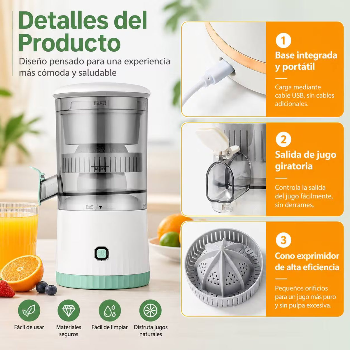 EXPRIMIDOR DE FRUTAS | EXPRIMIR JUGOS NUNCA FUE TAN FÁCIL
