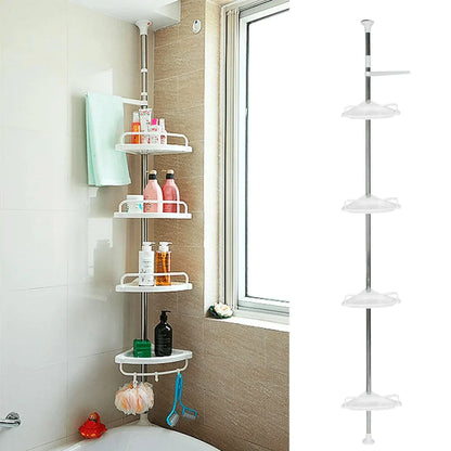 Estante Esquinero de baño - DEJA EL DESORDEN ATRAS, MANTÉN TODOS TUS PRODUCTOS EN UN LUGAR