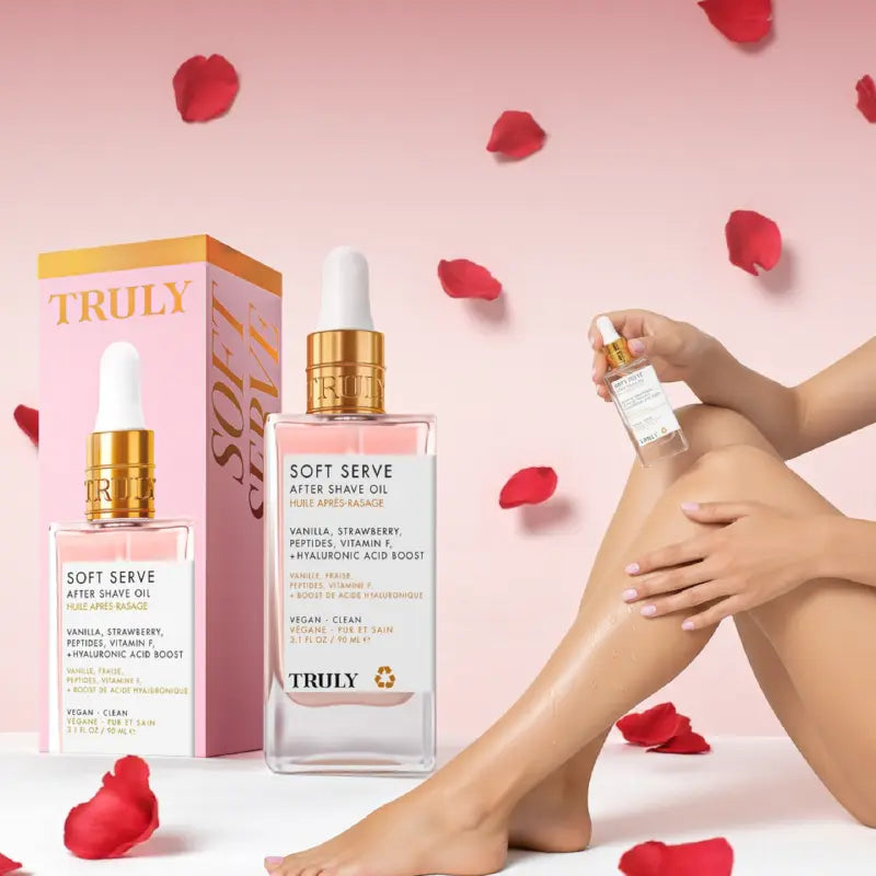 Truly Aceite Después del Afeitado | Hidrata, calma y mejora la apariencia de la piel desde la primera aplicación🍓
