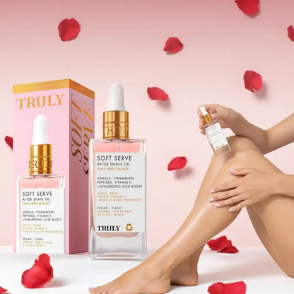 Truly Aceite Después del Afeitado | Hidrata, calma y mejora la apariencia de la piel desde la primera aplicación🍓
