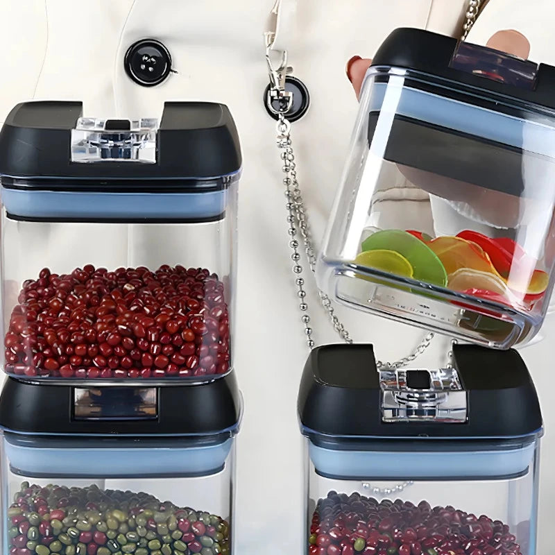 Organizador de Frascos Herméticos para Cocina – Set de 7 Piezas
