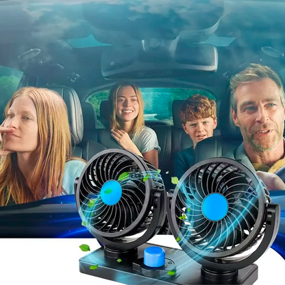 Ventilador Doble para Auto – Frescura Inmediata en Cada Viaje ❄️🚗