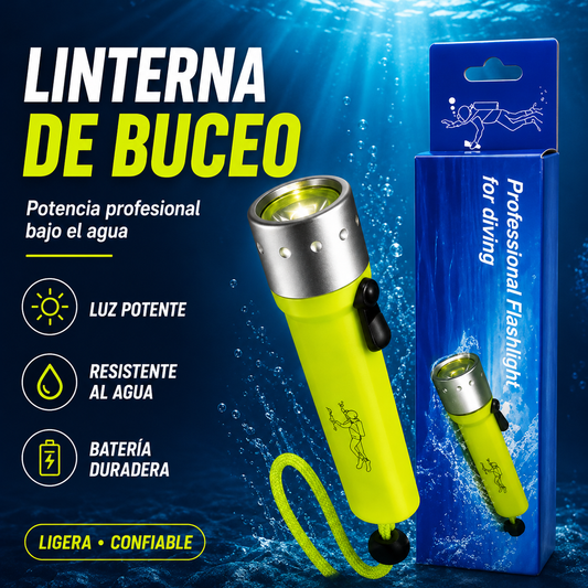 Linterna de Buceo Recargable