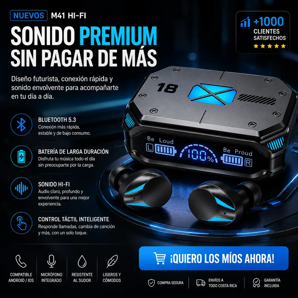 AUDÍFONOS M41 HI-FI