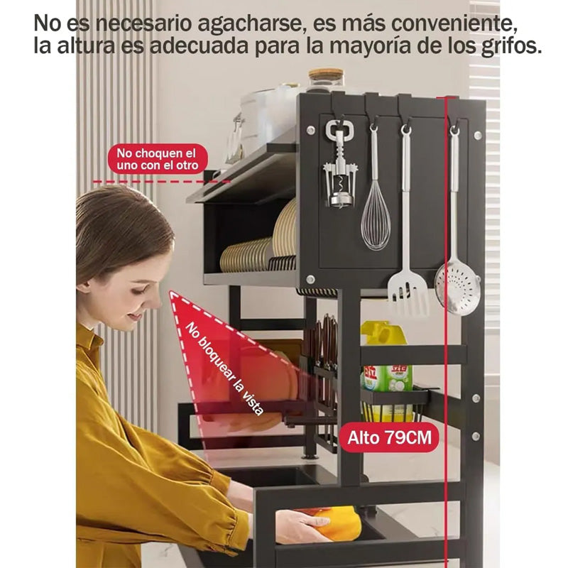 Escurridor de Platos Premium: 🔥 Adios al Desorden en segundos