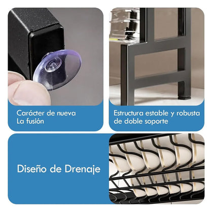 Escurridor de Platos Premium: 🔥 Adios al Desorden en segundos
