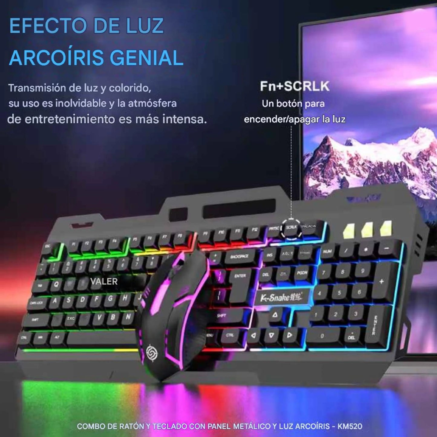 Combo Teclado Mecánico + Mouse Gamer RGB  Precisión Y comodidad.⌨️