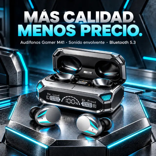 Audífonos Gamer M41 | Escucha Cada Paso de Tu Rival y Juega Hasta 24 h sin Cargar