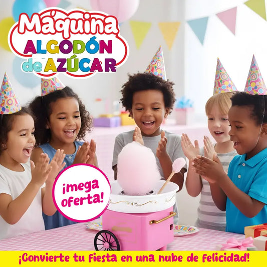 🍭 MÁQUINA DE ALGODÓN DE AZÚCAR | Prepara en pocos minutos y anima cualquier celebración⚡