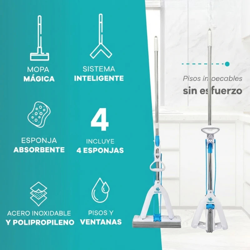 FREGONA DE PISO | Pisos Impecables Sin Esfuerzo y Secado Rápido para un Hogar Radiante💫