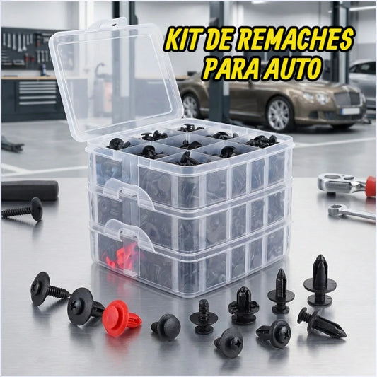 KIT DE REMACHES PARA AUTO – 680 PIEZAS PARA REPARAR PANELES SUELTOS DESDE CASA