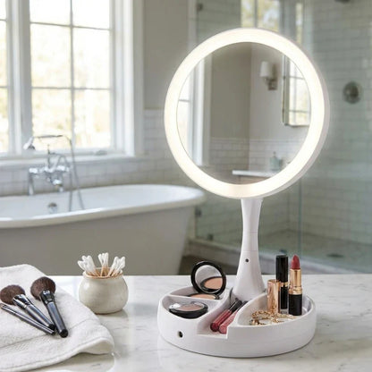 🪞 ESPEJO LED BEAUTY PRO 10X- Si tu maquillaje se ve distinto al salir, este es para vos