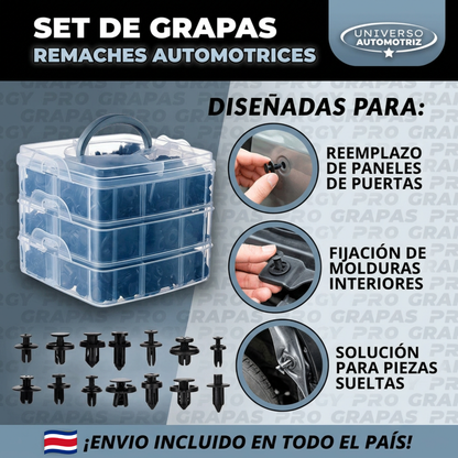 🚘 KIT DE 680 REMACHES PARA AUTO – REPARA PANELES SUELTOS SIN GASTAR EN EL MECÁNICO