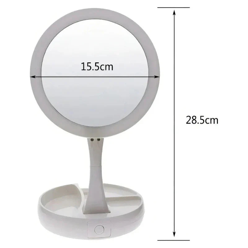 🪞 ESPEJO LED BEAUTY PRO 10X- Si tu maquillaje se ve distinto al salir, este es para vos