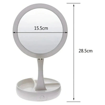 🪞 ESPEJO LED BEAUTY PRO 10X- Si tu maquillaje se ve distinto al salir, este es para vos