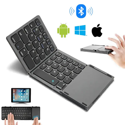 TECLADO PLEGABLE con Touchpad - Compacto, portable y poderoso | Productividad en cualquier lugar 🔥