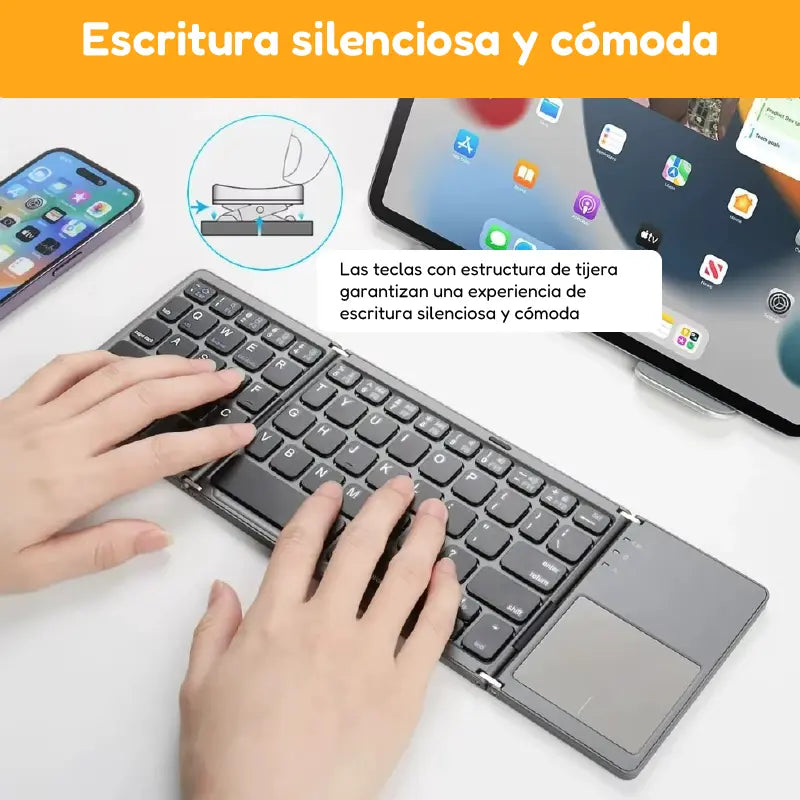 ⌨️ Teclado Plegable Bluetooth Multidispositivo