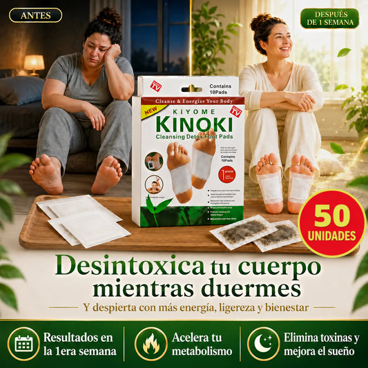 50 Parches Kinoki |Eliminan y Desintoxican tu cuerpo desde la 1era semana