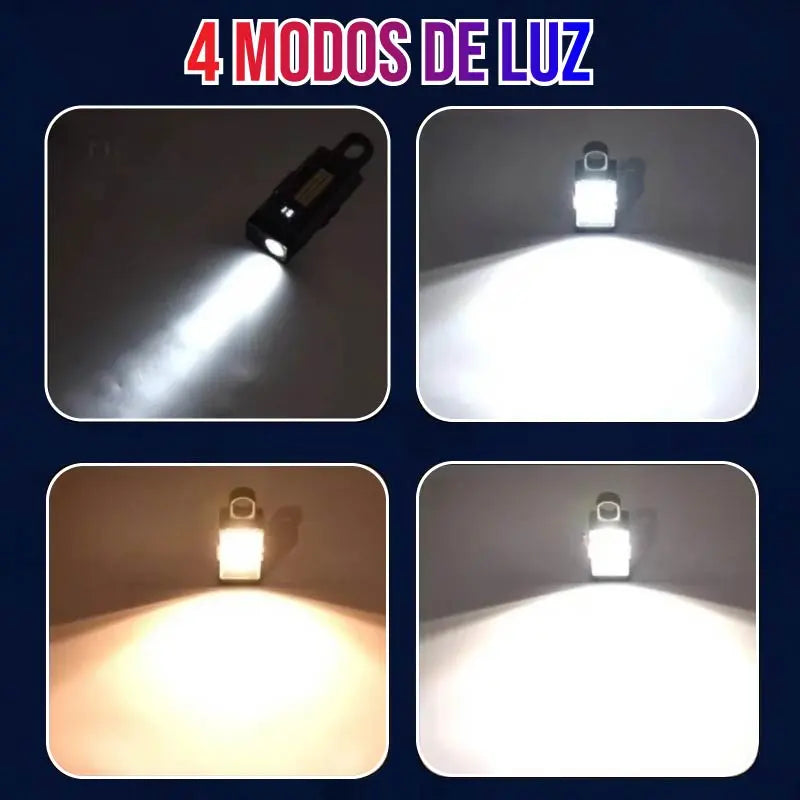 Linterna Táctica 4 en 1 D61 – Iluminá, Cargá y Protegete en Cualquier Emergencia