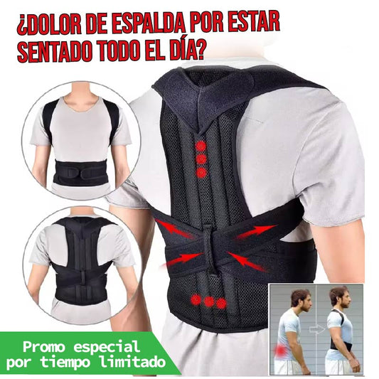 Corrector de postura ajustable para hombre y mujer / Mejora tu postura en minutos🔥