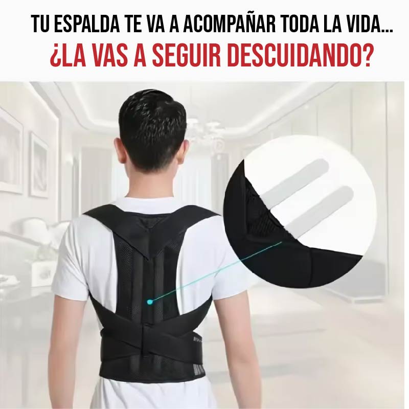 Corrector de postura ajustable para hombre y mujer / Mejora tu postura en minutos🔥