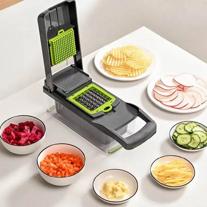 Cortador Multifunción 16 en 1 – Picá, Rallá y Ahorrá Tiempo en tu Cocina
