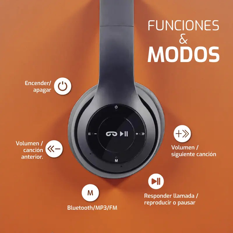 🎧 Audífonos P47 – Sonido Potente, Libertad Real y Comodidad Todo el Día