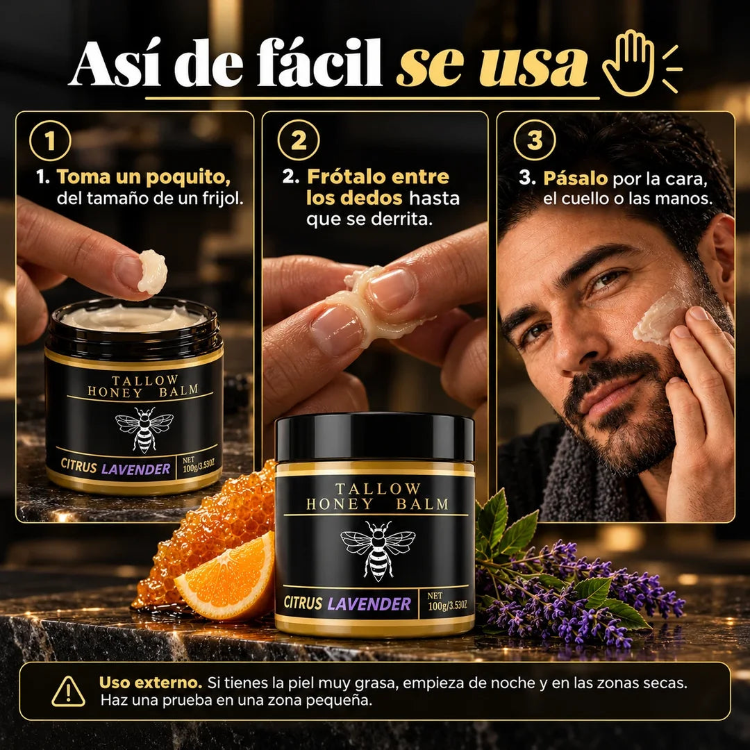 El frasco de Tallow Honey Balm