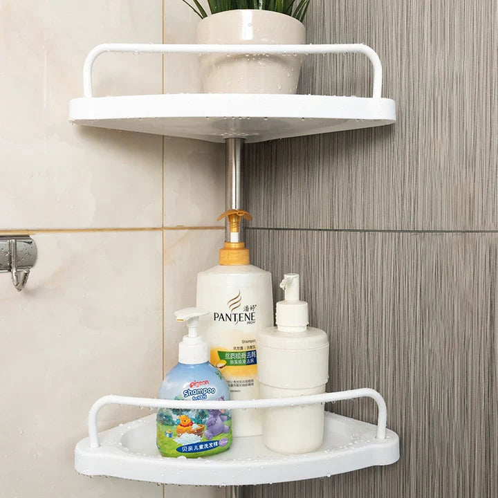 Estante Esquinero de baño - DEJA EL DESORDEN ATRAS, MANTÉN TODOS TUS PRODUCTOS EN UN LUGAR
