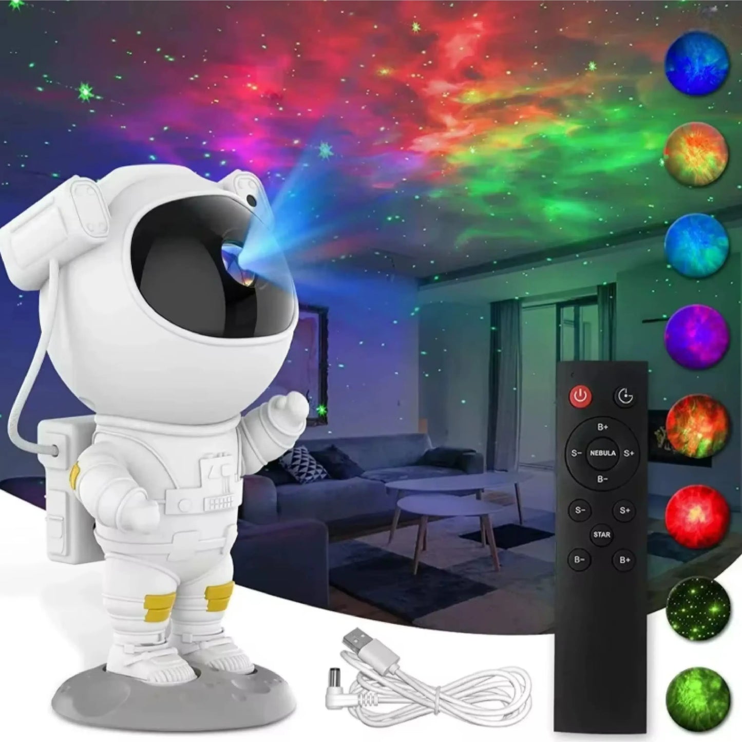 Proyector Astronauta Cielo Estrellado